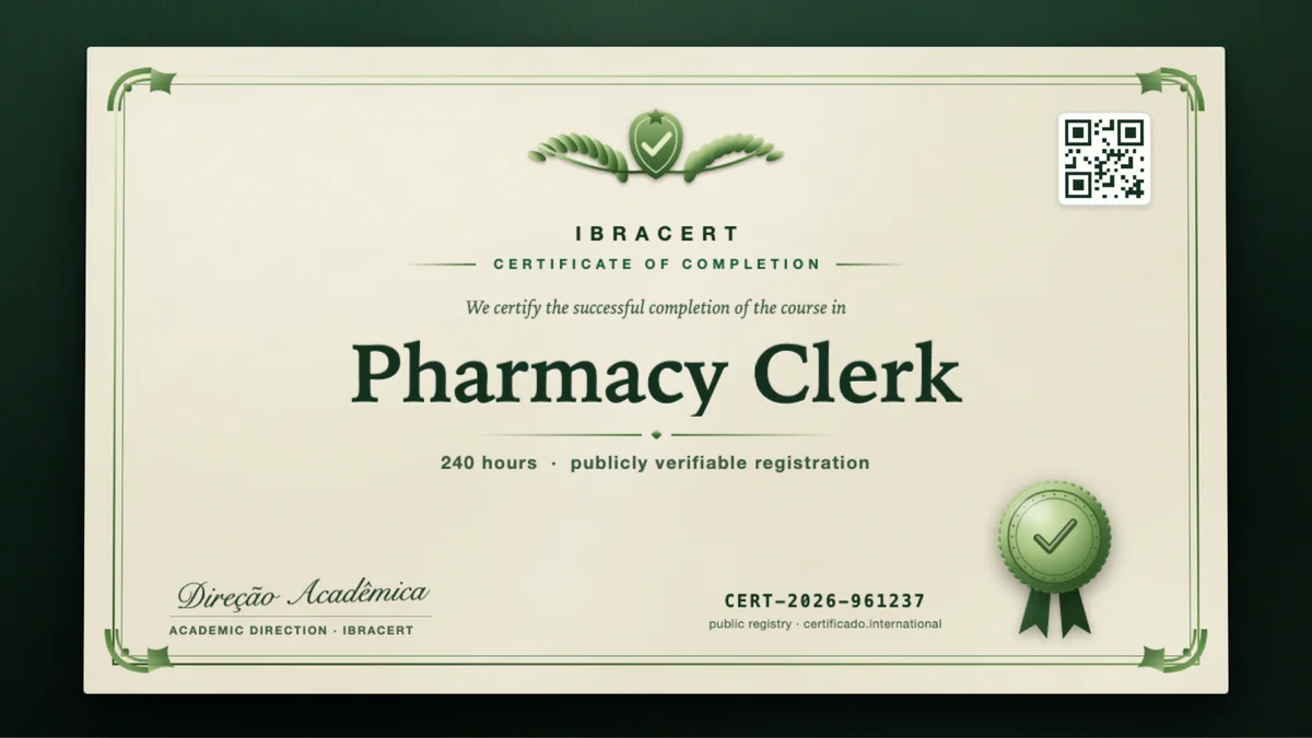 Cover of the Pharmacy Clerk course