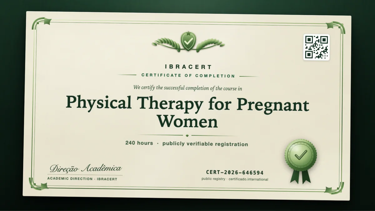 Cover of the Physical Therapy for Pregnant Women course