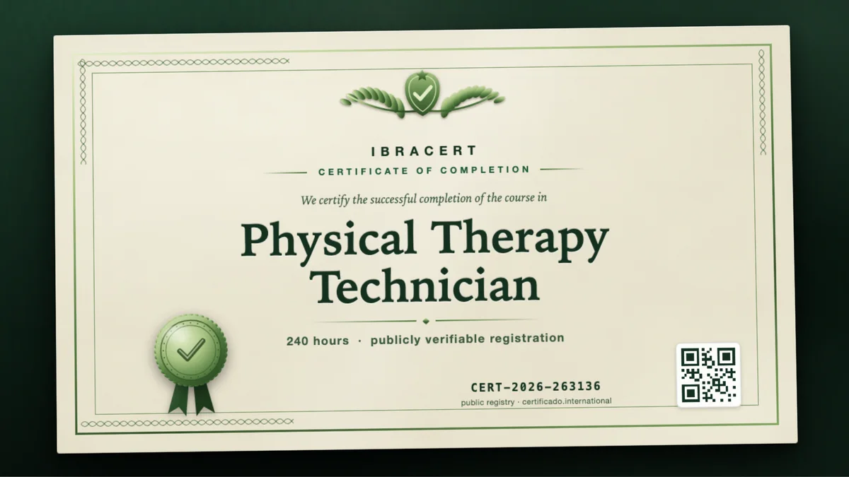 Cover of the Physical Therapy Technician course