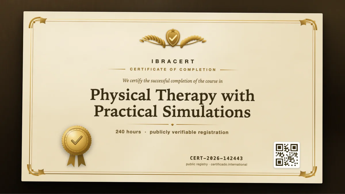 Cover of the Physical Therapy with Practical Simulations course