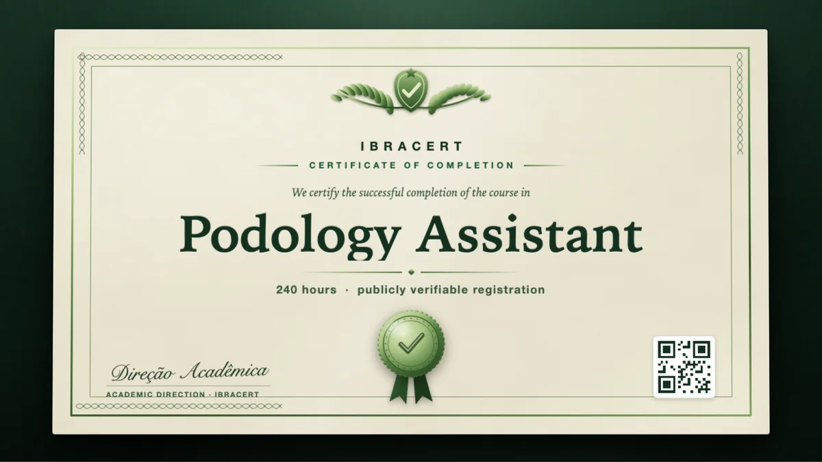 Cover of the Podology Assistant course