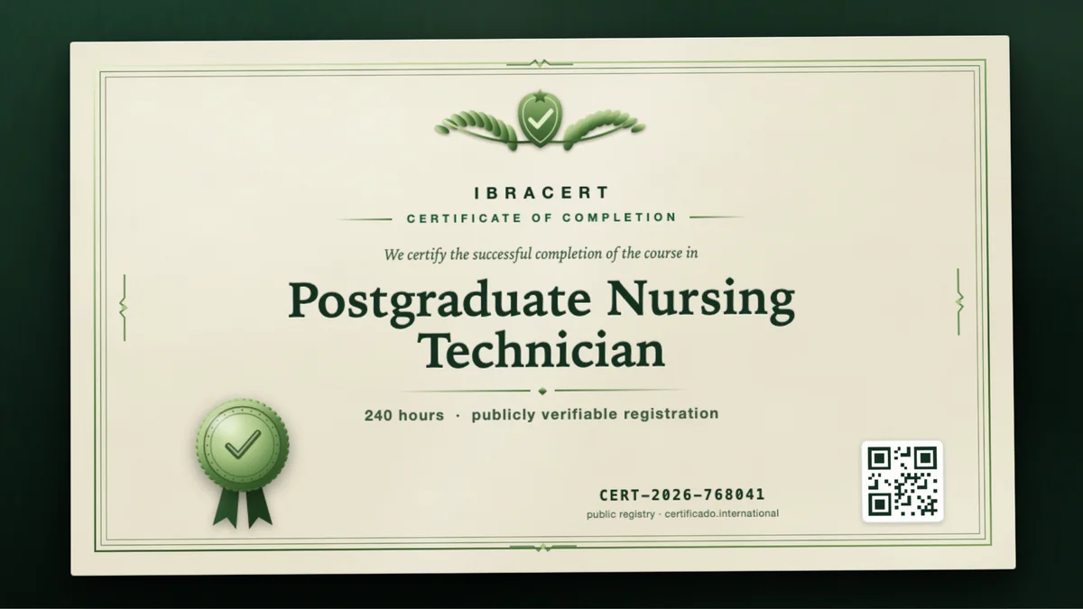 Cover of the Postgraduate Nursing Technician course