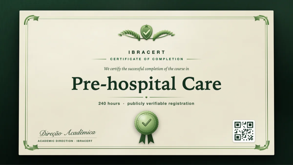 Cover of the Pre-hospital Care course