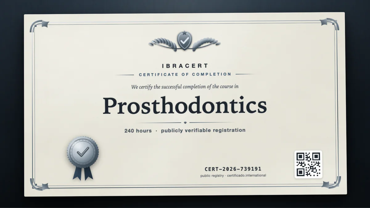 Cover of the Prosthodontics course