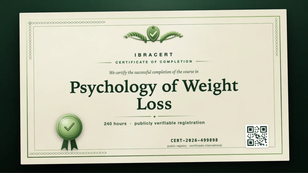 Cover of the Psychology of Weight Loss course