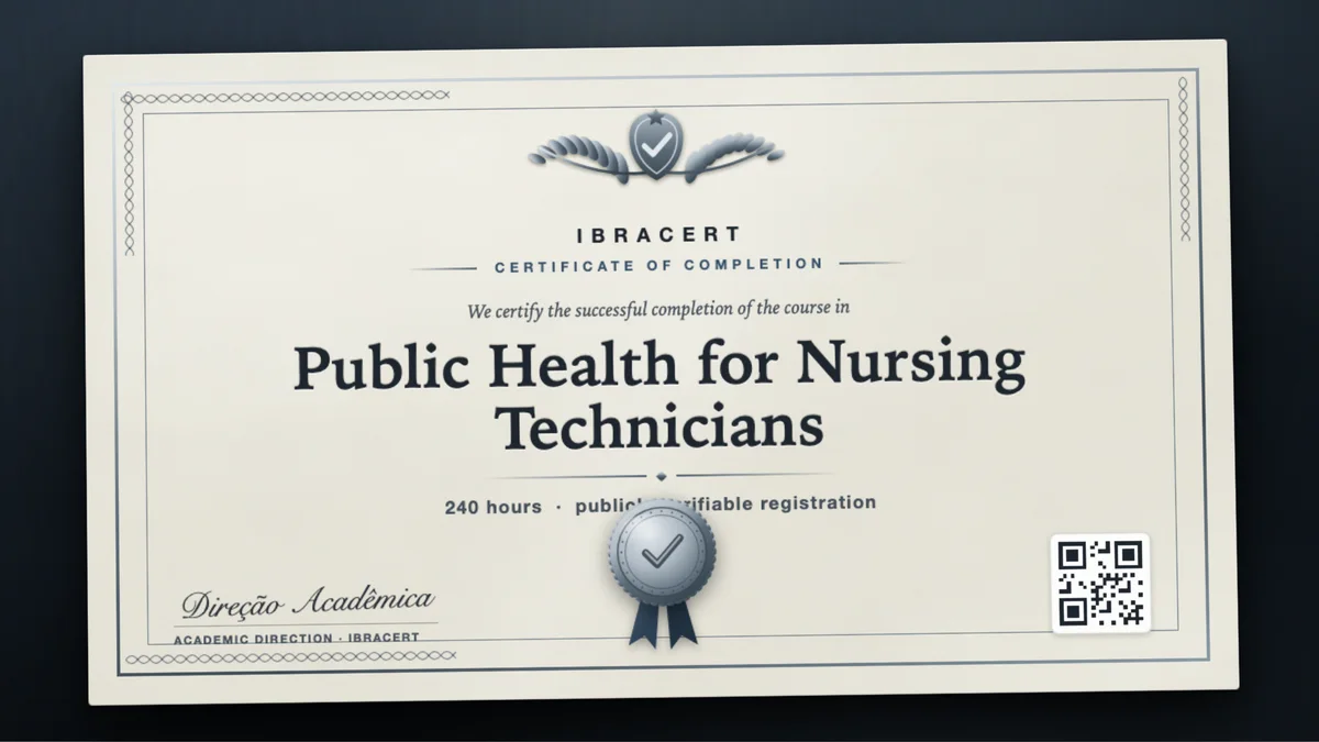 Cover of the Public Health for Nursing Technicians course