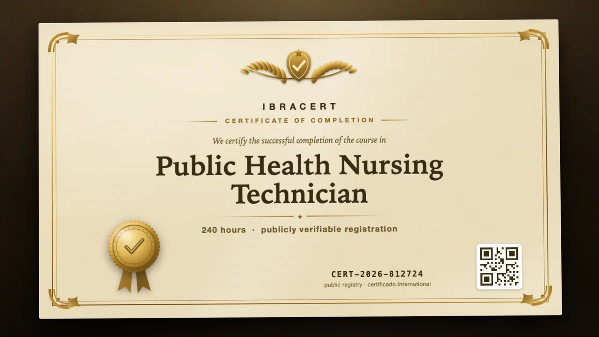 Cover of the Public Health Nursing Technician course