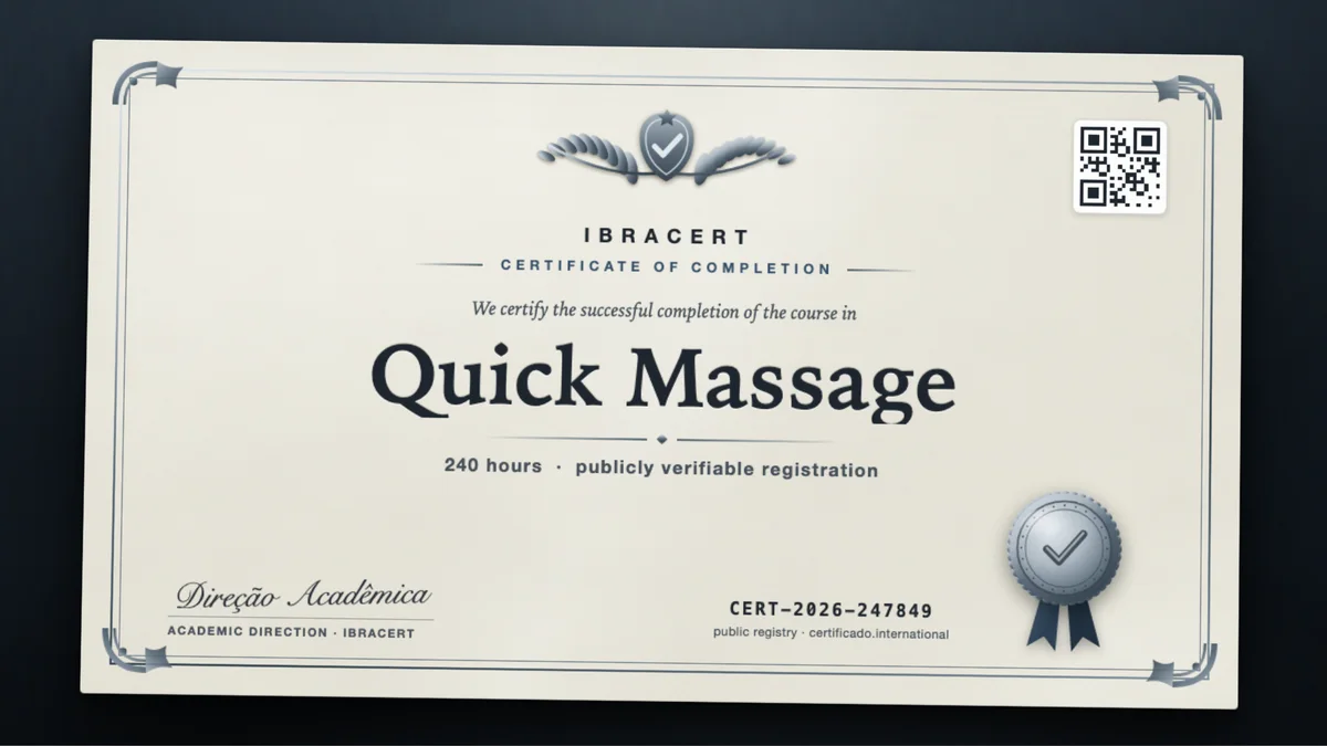 Cover of the Quick Massage course
