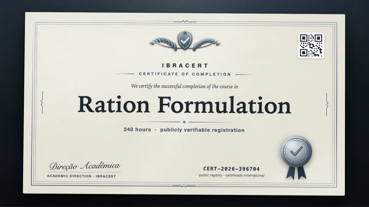 Cover of the Ration Formulation course