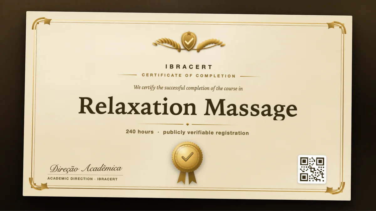 Cover of the Relaxation Massage course