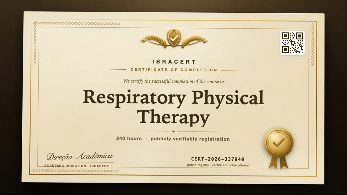 Cover of the Respiratory Physical Therapy course