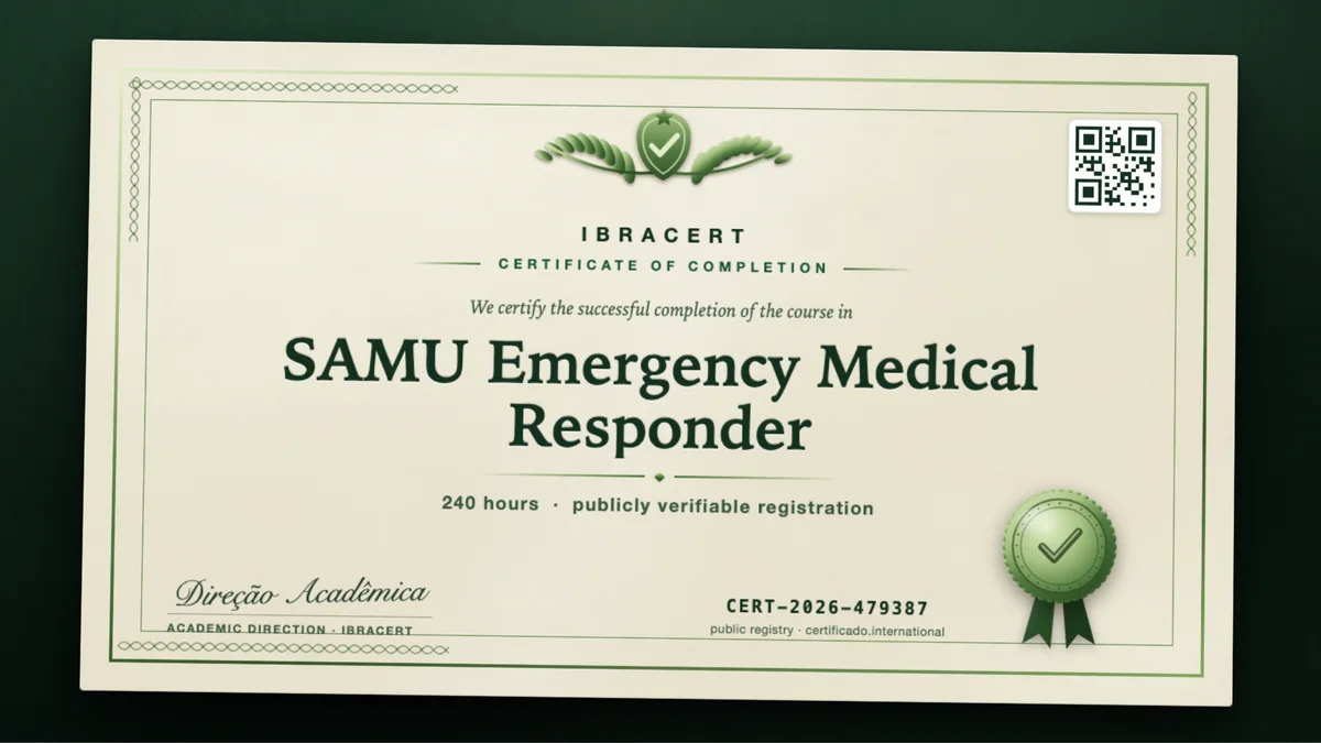 Cover of the SAMU Emergency Medical Responder course