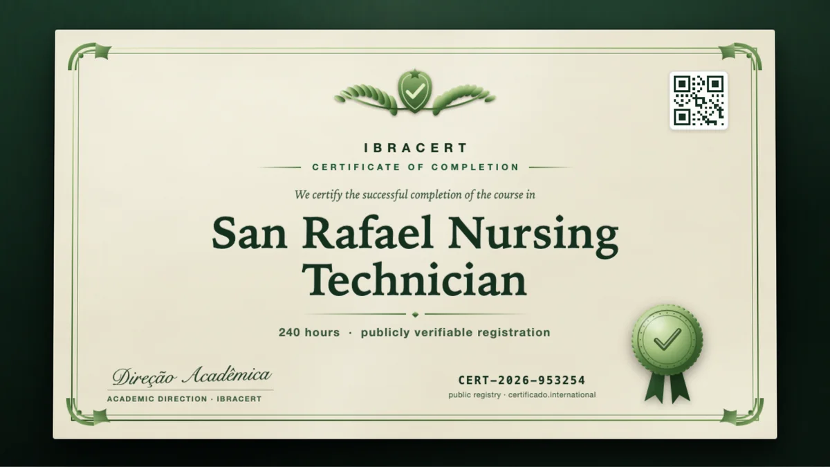 Cover of the San Rafael Nursing Technician course