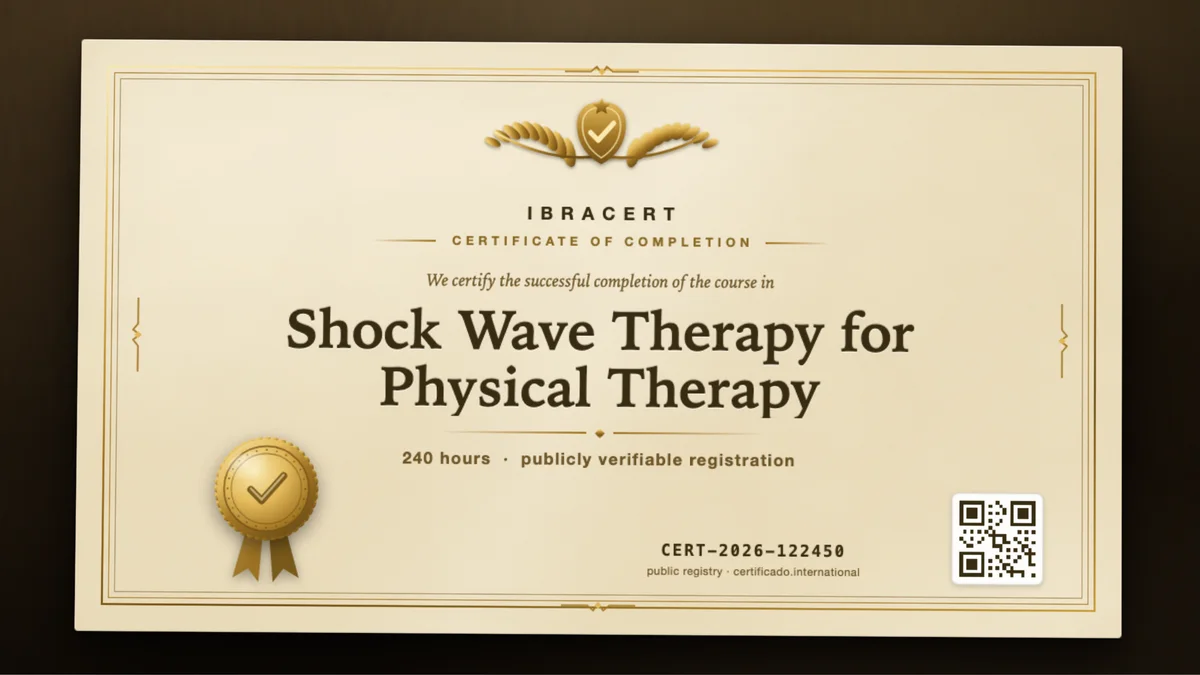 Cover of the Shock Wave Therapy for Physical Therapy course