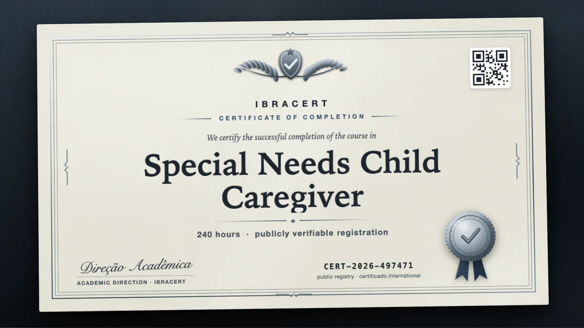 Cover of the Special Needs Child Caregiver course