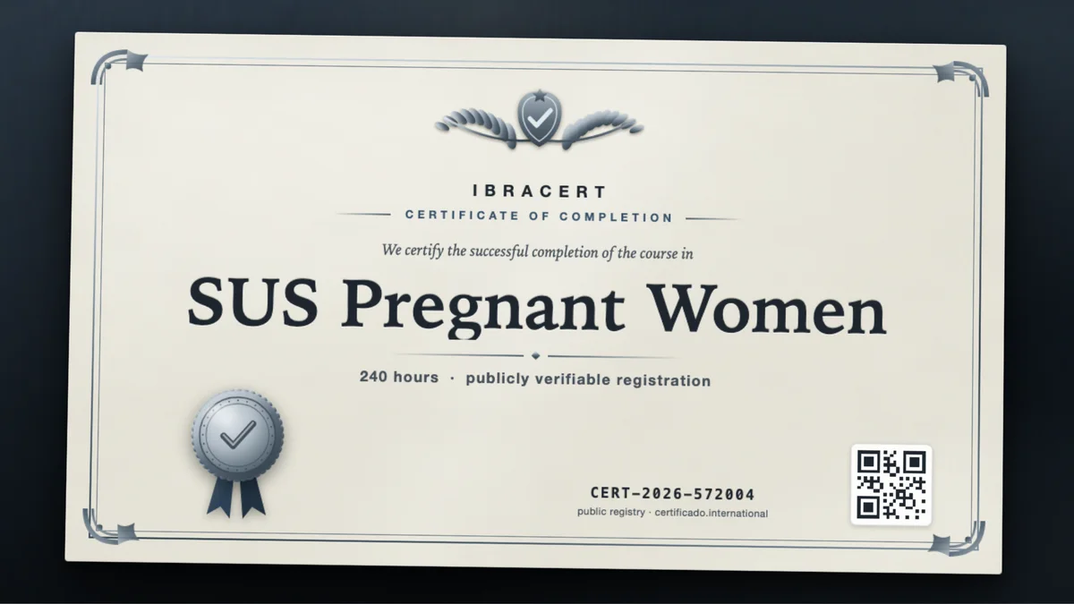 Cover of the SUS Pregnant Women course