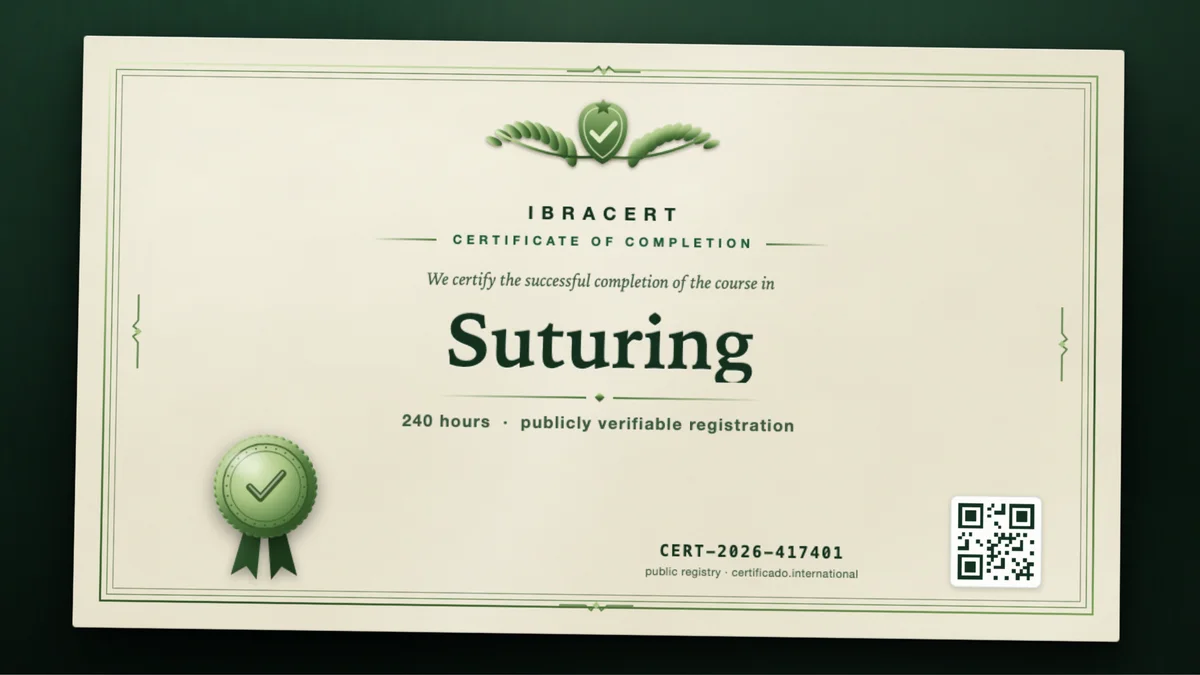 Cover of the Suturing course