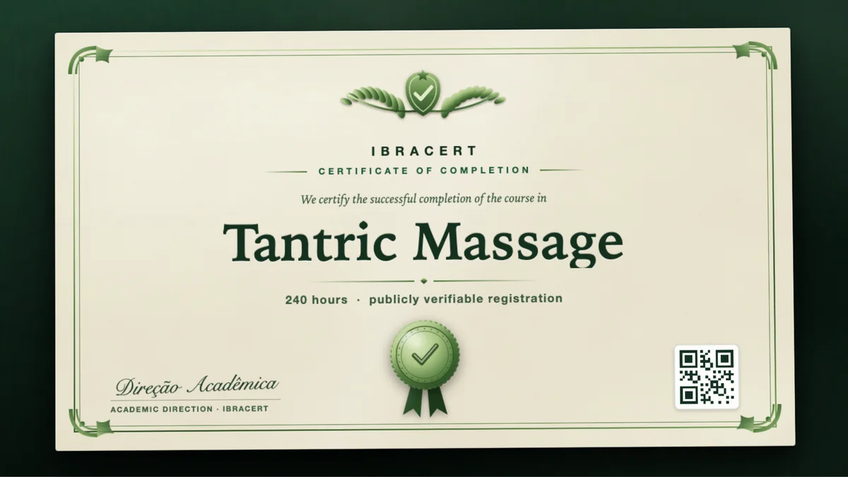 Cover of the Tantric Massage course