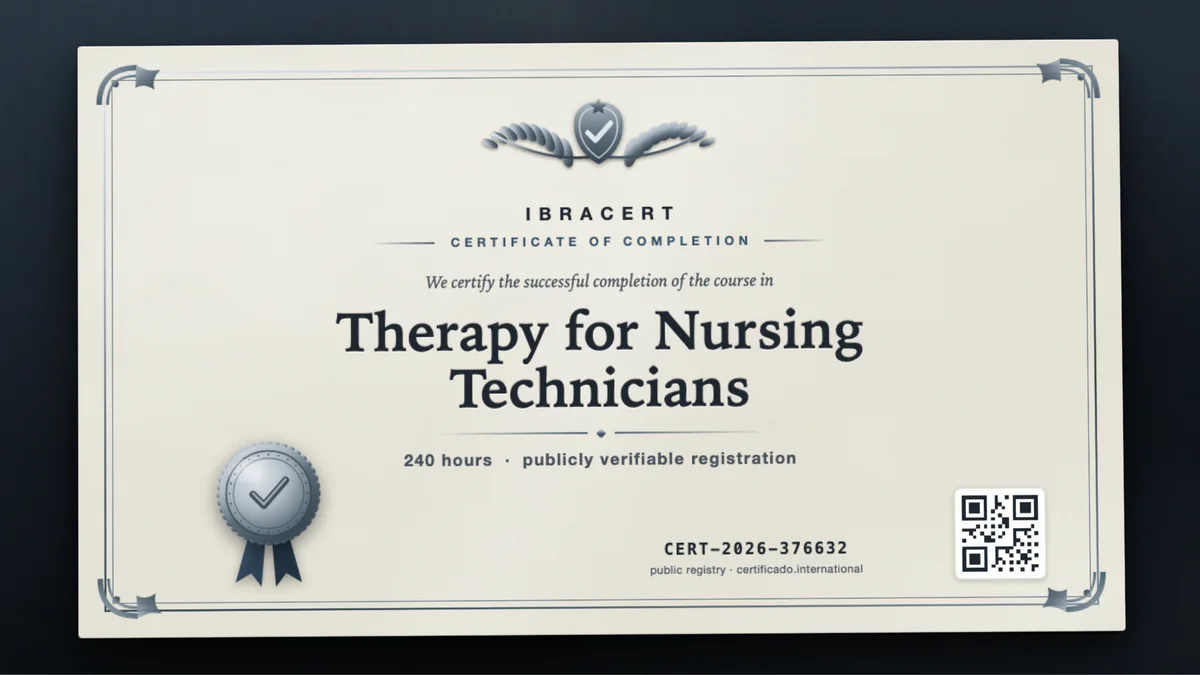 Cover of the Therapy for Nursing Technicians course