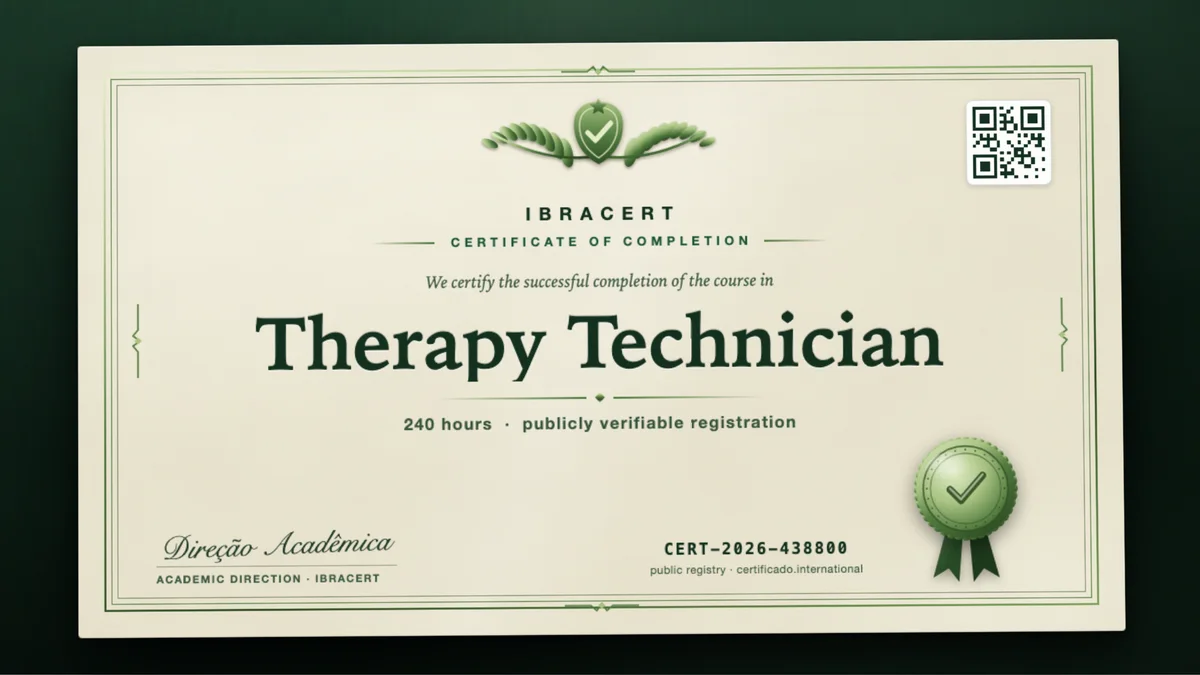 Cover of the Therapy Technician course