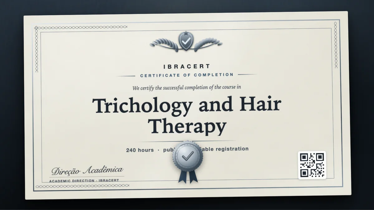 Cover of the Trichology and Hair Therapy course