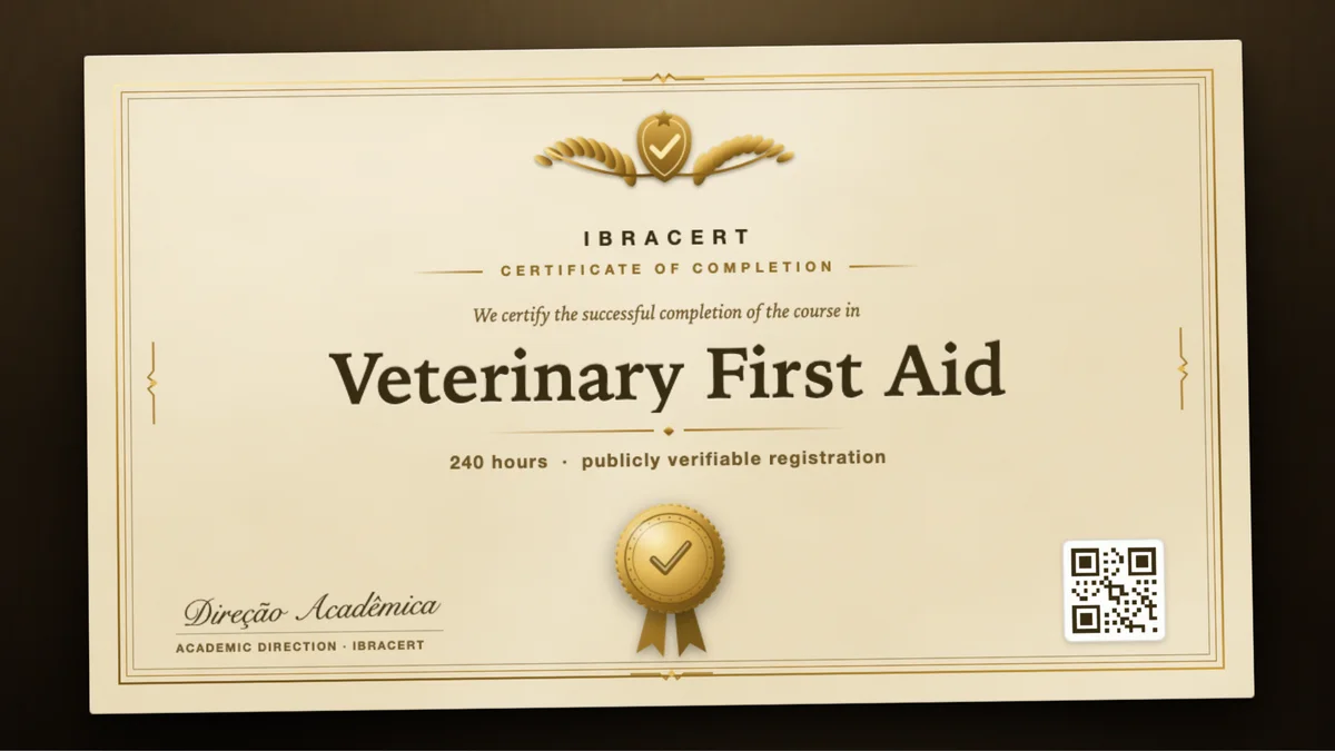Cover of the Veterinary First Aid course
