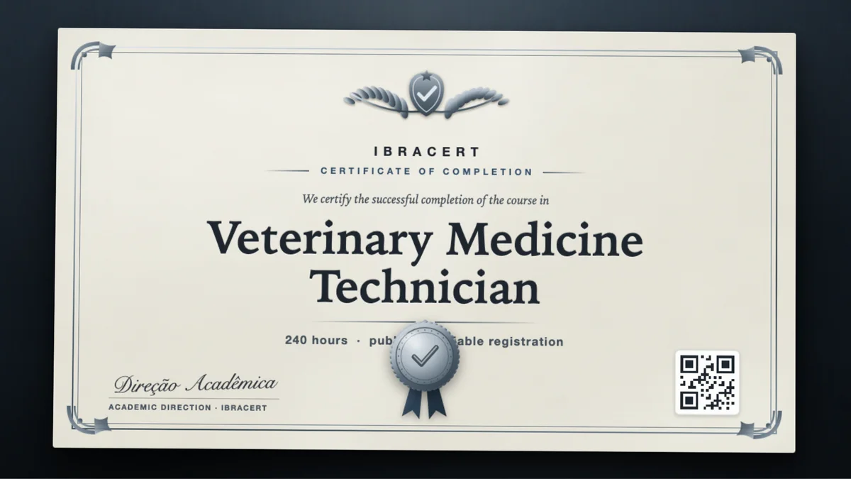 Cover of the Veterinary Medicine Technician course