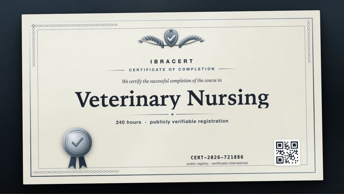 Cover of the Veterinary Nursing course