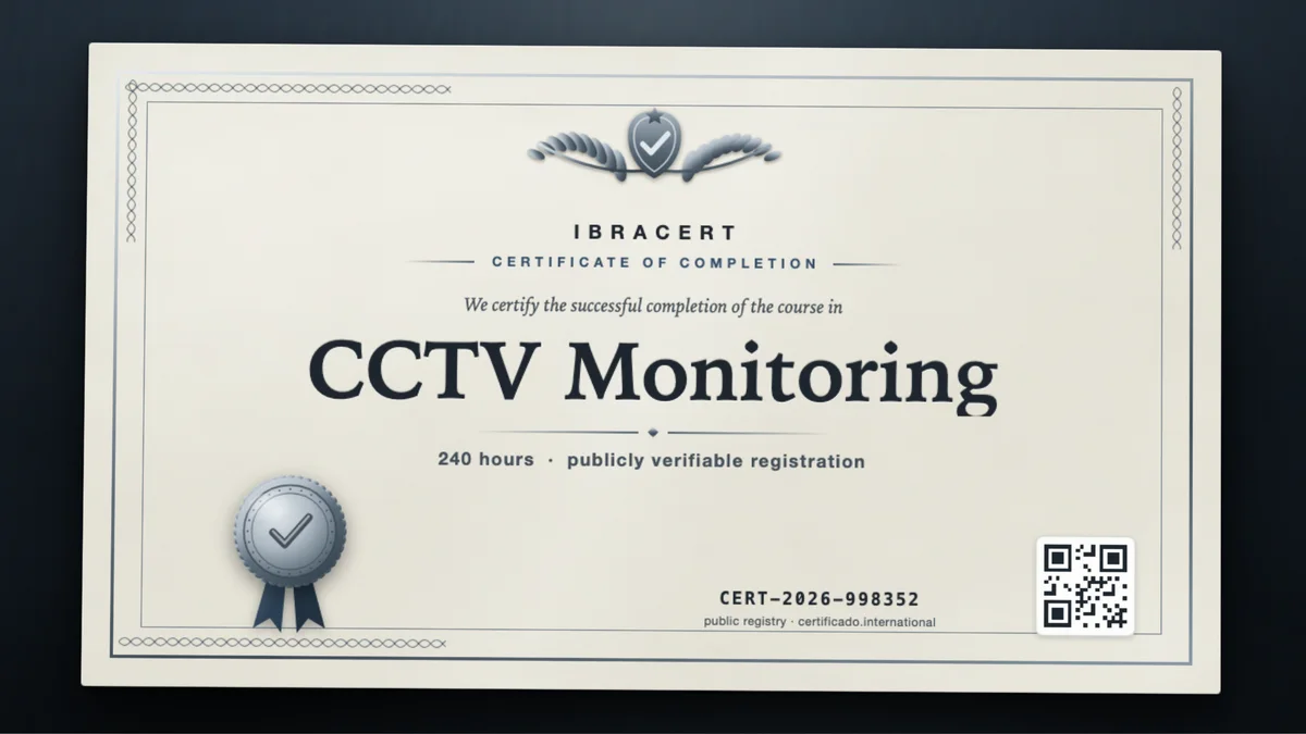 Cover of the CCTV Monitoring course