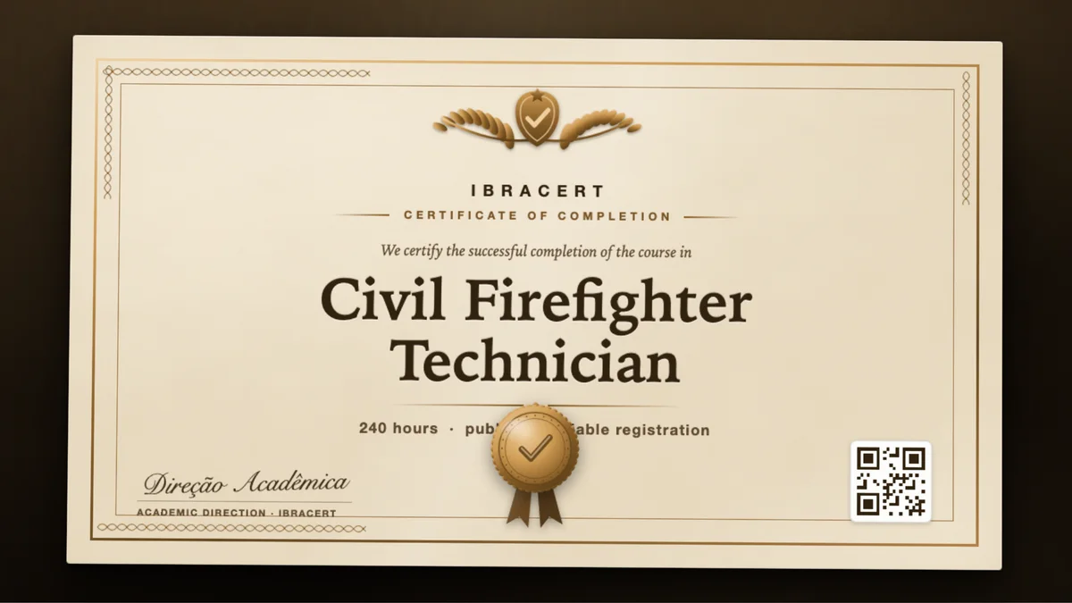 Cover of the Civil Firefighter Technician course