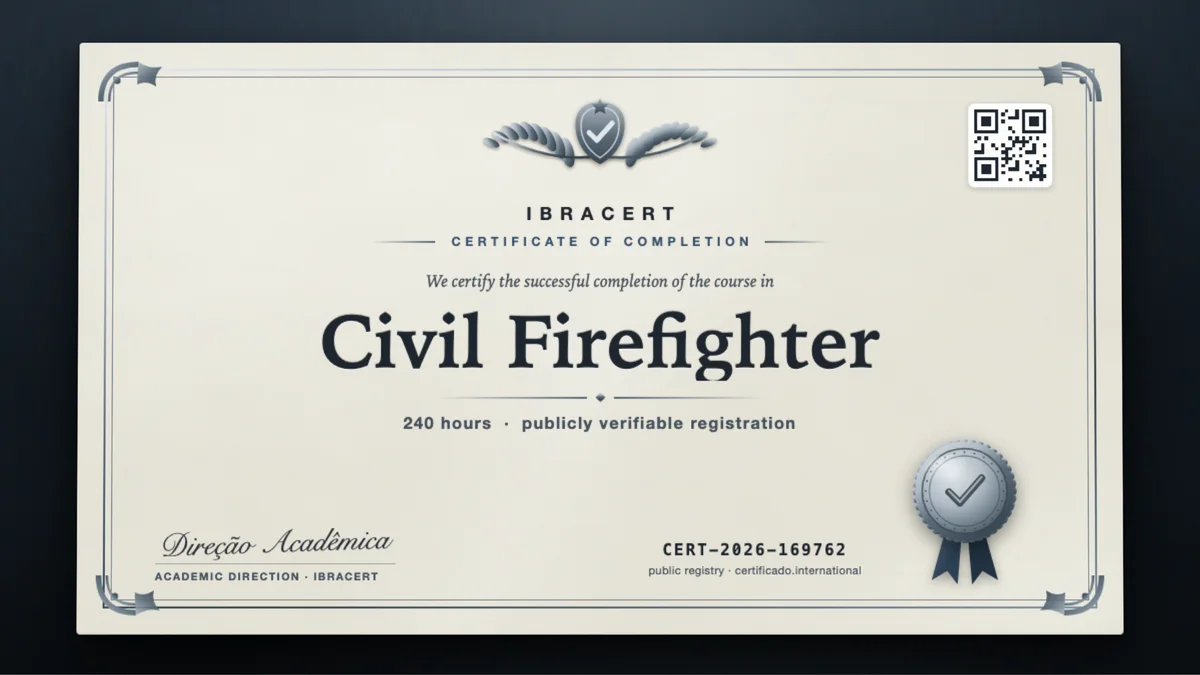 Cover of the Civil Firefighter course