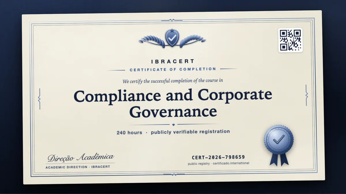 Cover of the Compliance and Corporate Governance course