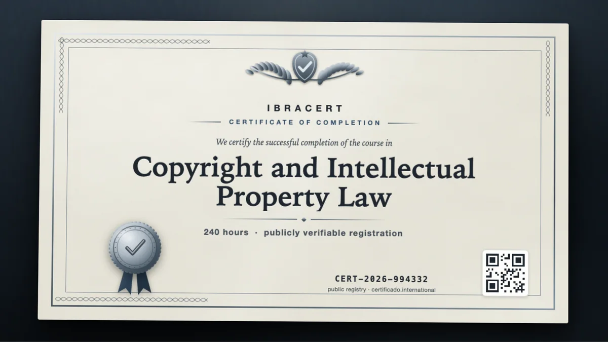 Cover of the Copyright and Intellectual Property Law course