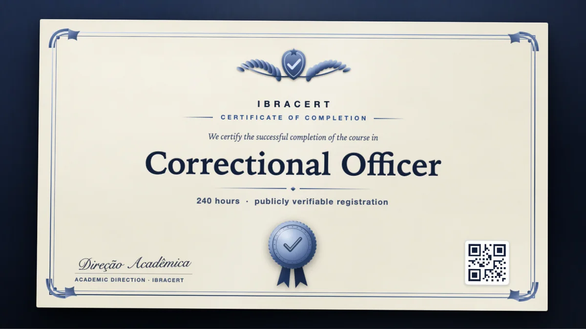 Cover of the Correctional Officer course