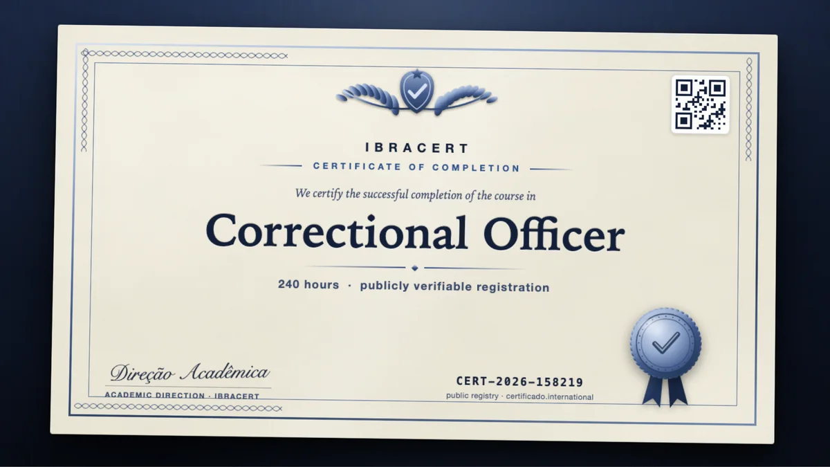 Cover of the Correctional Officer course