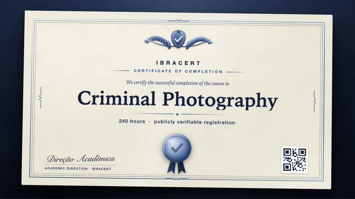 Cover of the Criminal Photography course