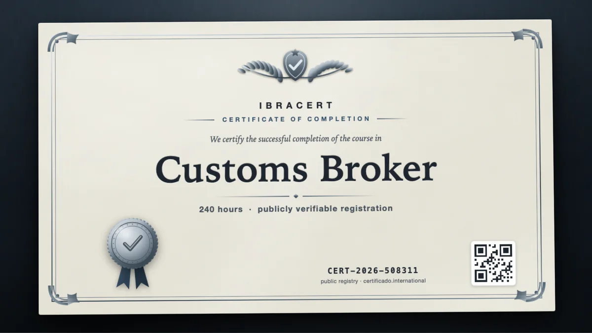 Cover of the Customs Broker course