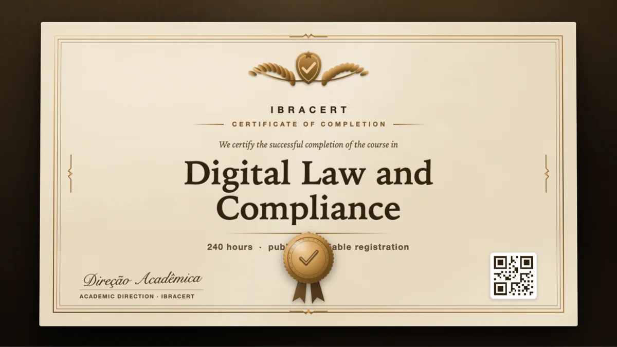 Cover of the Digital Law and Compliance course