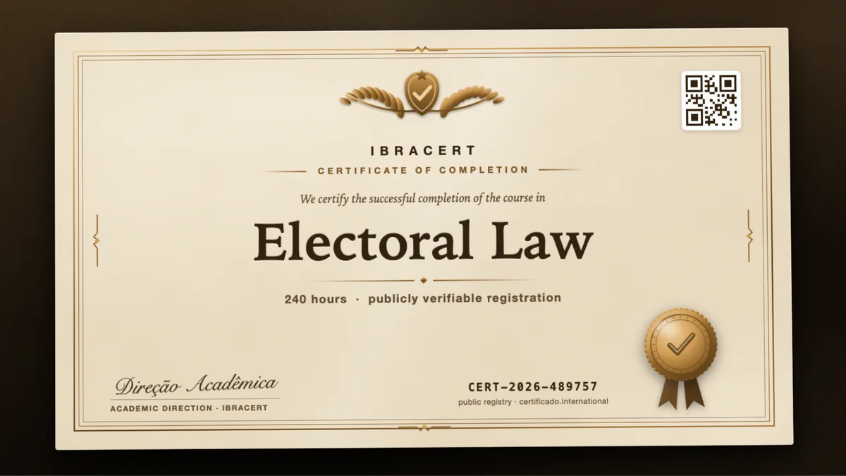 Cover of the Electoral Law course