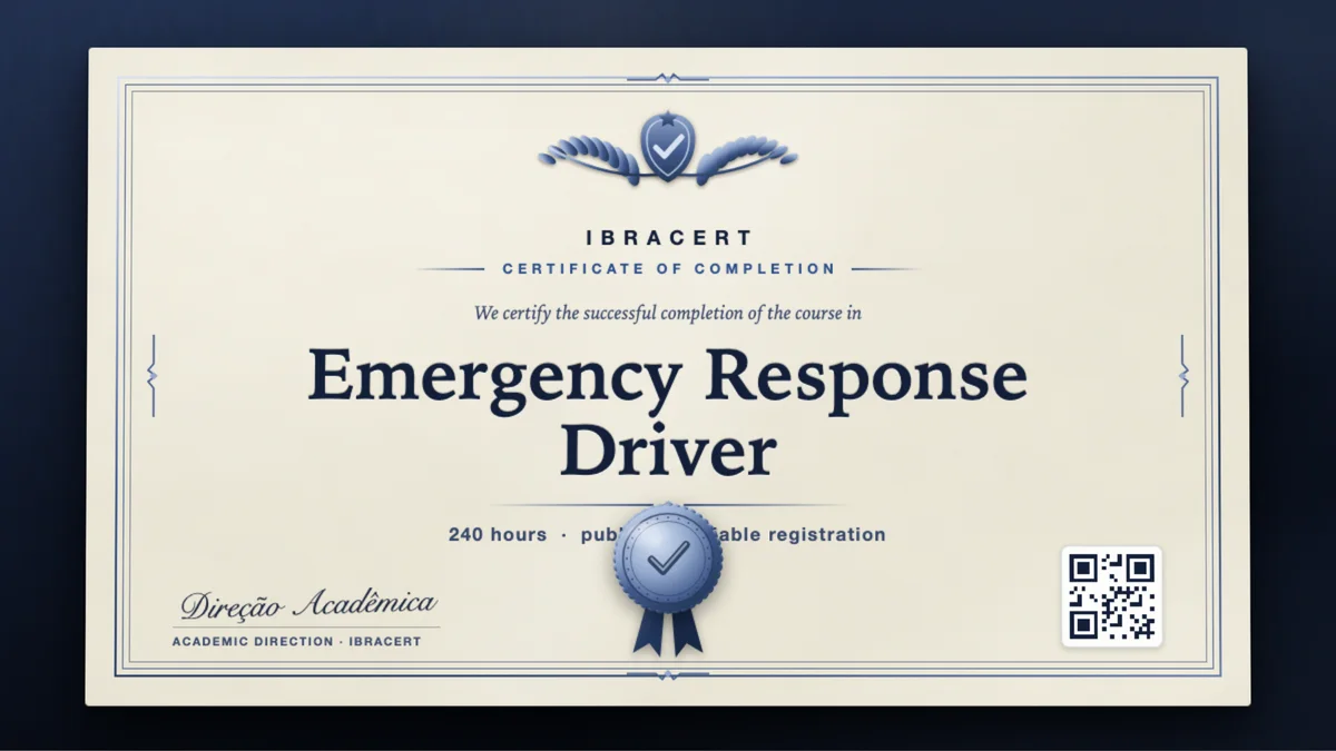 Cover of the Emergency Response Driver course