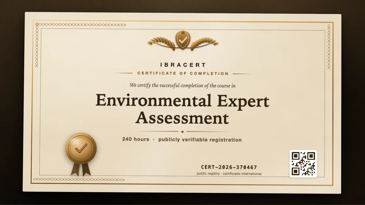 Cover of the Environmental Expert Assessment course
