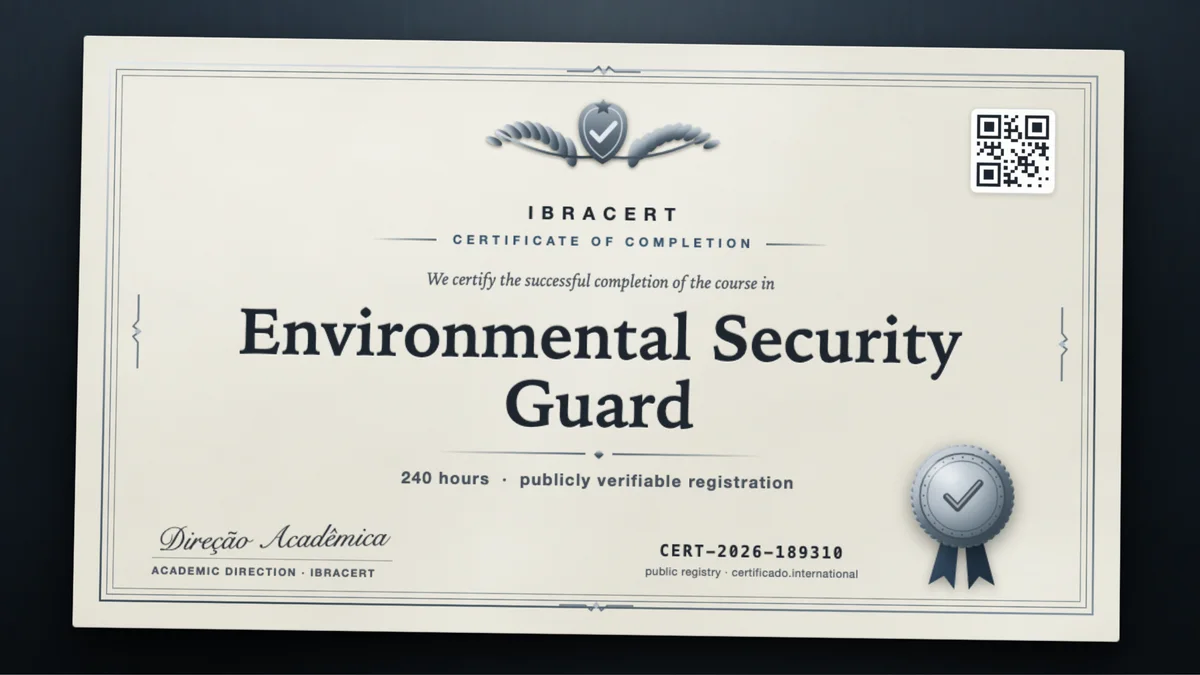 Cover of the Environmental Security Guard course