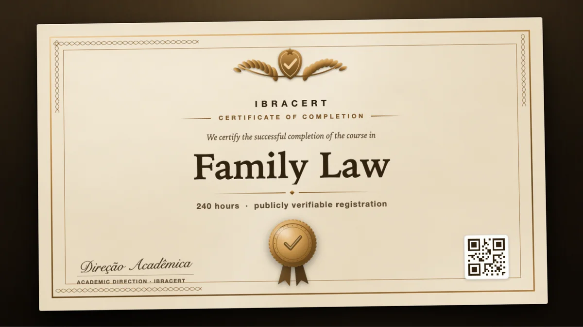 Cover of the Family Law course