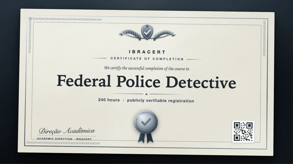 Cover of the Federal Police Detective course
