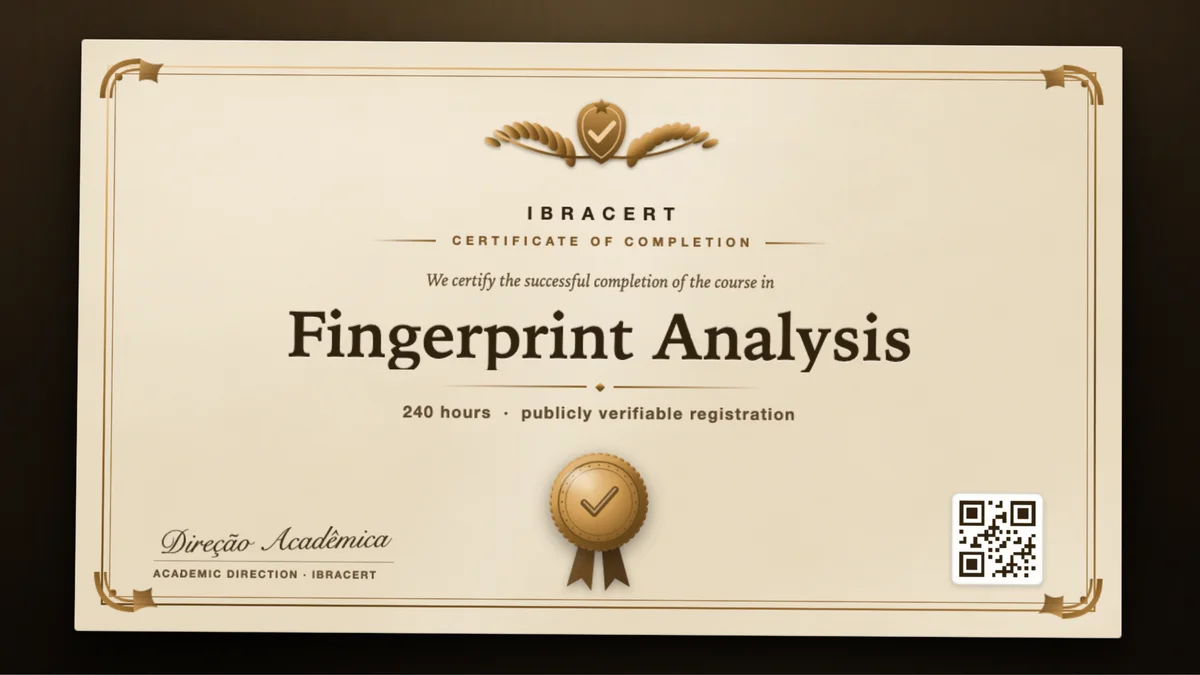 Cover of the Fingerprint Analysis course