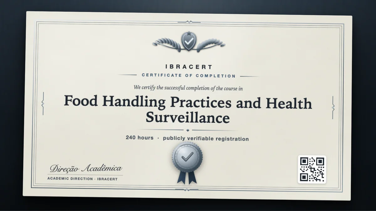 Cover of the Food Handling Practices and Health Surveillance course