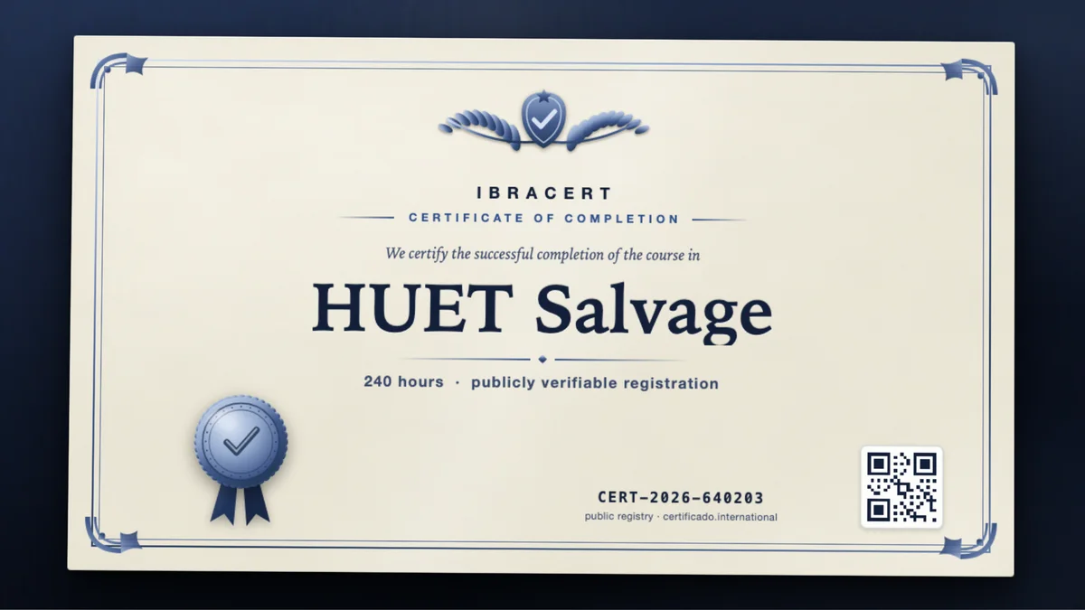 Cover of the HUET Salvage course