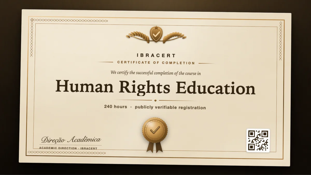 Cover of the Human Rights Education course