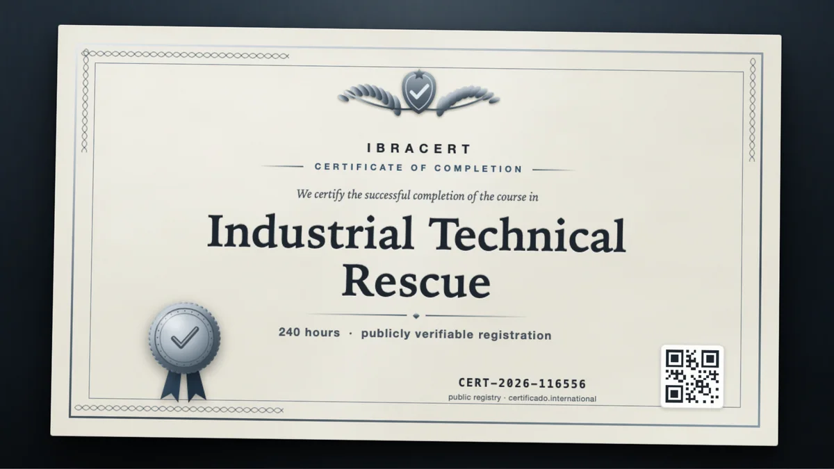 Cover of the Industrial Technical Rescue course