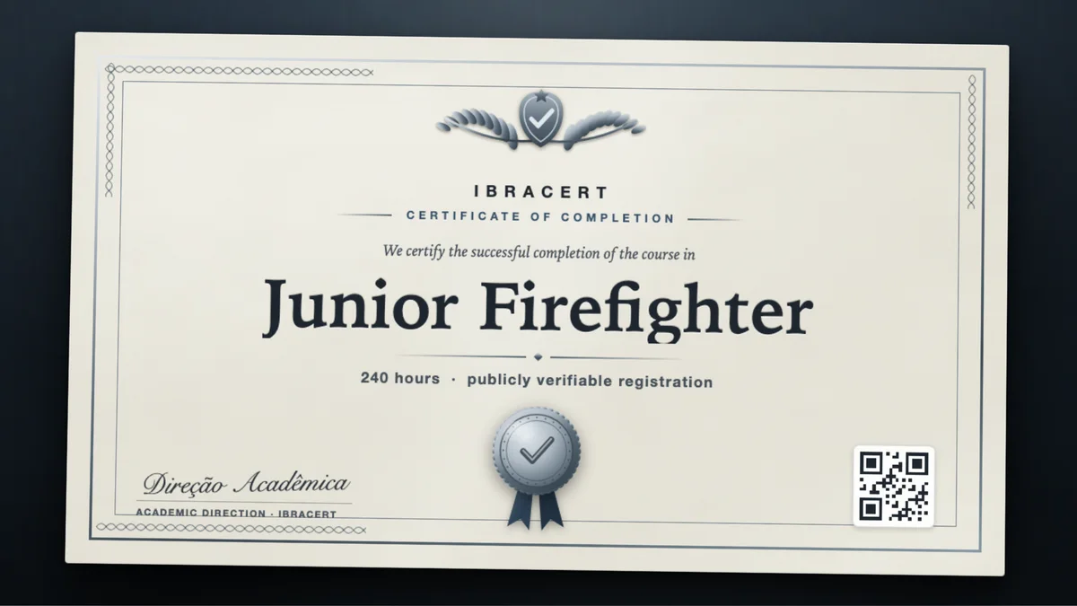 Cover of the Junior Firefighter course
